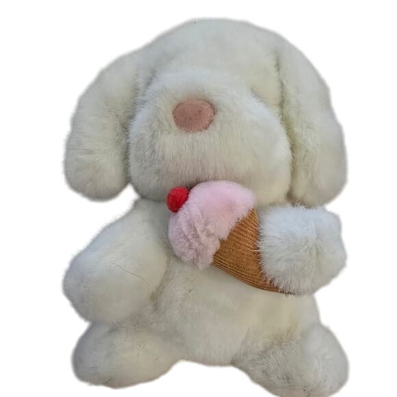 Russ vintage plush toy musical moving Yummy Bunny Favorite Things 8" - Picture 4 of 10